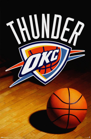 Oklahoma City Thunder Poster Oklahoma City Thunder Poster