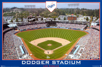 Dodger Stadium Poster Dodger Stadium Poster