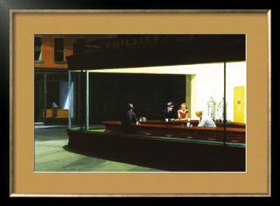 Nighthawks, c.1942 Framed Print Nighthawks, c.1942 Framed Print