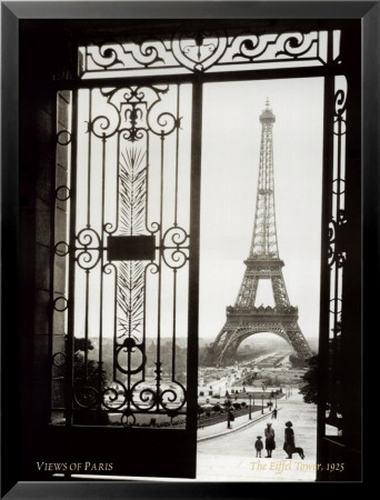 paris france eiffel tower black and. Paris, France, View of the