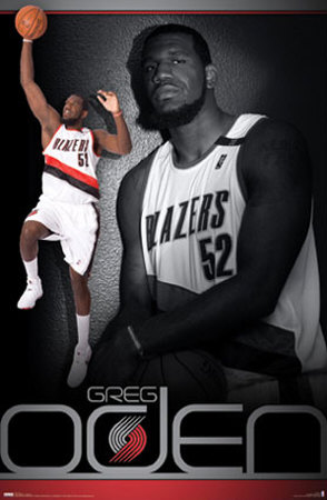 Portland Trail Blazers - Greg Oden Poster Portland Trail Blazers - Greg Oden Poster