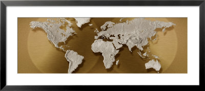 World Map Framed Print World Map Framed Print
