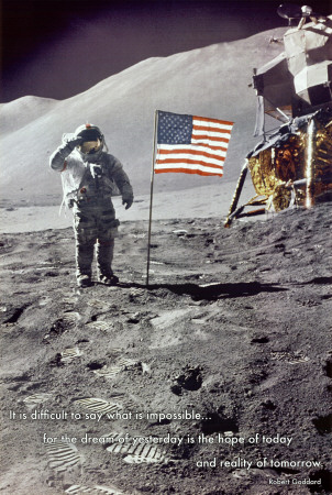 American Moon Landing Poster American Moon Landing Poster