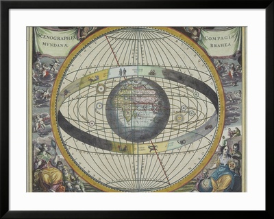 Ancient Astrological Map Framed Print Ancient Astrological Map Framed Print