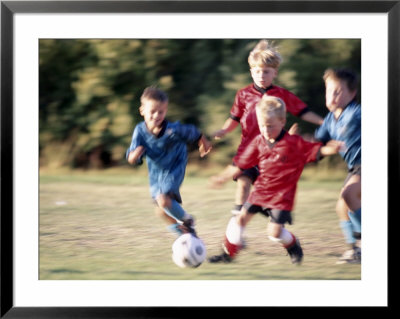 Youth Soccer Framed Print Youth Soccer Framed Print