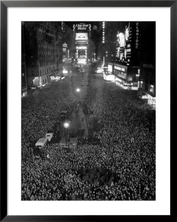 Times Square During the New Years Eve Celebration Pre-made Frame at ...