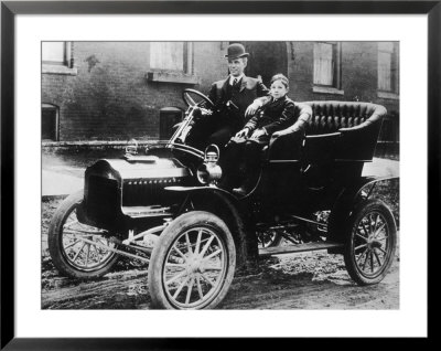 Henry Ford in Model T Framed Print Henry Ford in Model T Framed Print