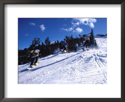 Snowboard Race Framed Print Snowboard Race Framed Print