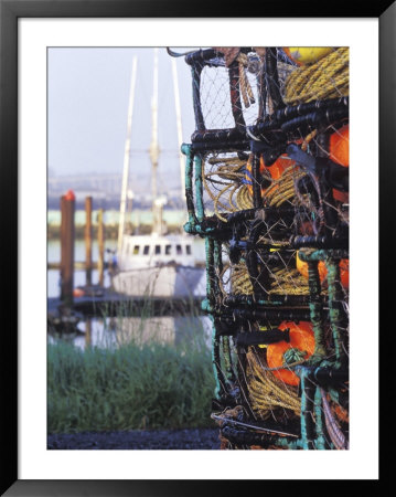 Fishing Gear On The Shore Framed Print Fishing Gear On The Shore Framed Print