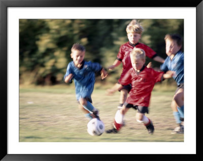 Youth Soccer Framed Print Youth Soccer Framed Print