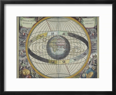 Ancient Astrological Map Framed Print Ancient Astrological Map Framed Print