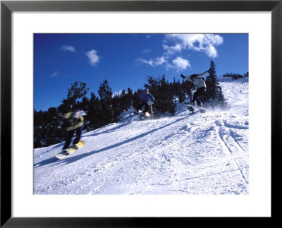 Snowboard Race Framed Print Snowboard Race Framed Print