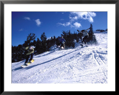 Snowboard Race Framed Print Snowboard Race Framed Print