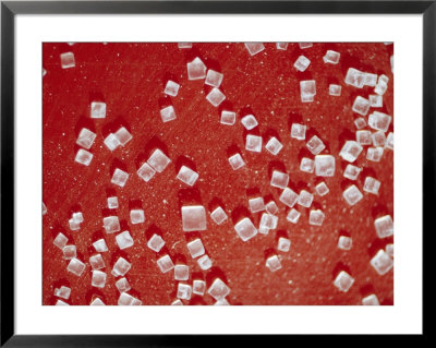 Salt crystals Framed Print Salt crystals Framed Print