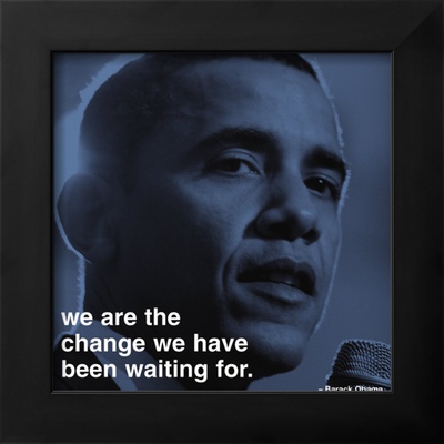 Barack Obama: Change Framed Print Barack Obama: Change Framed Print