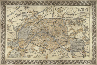 Environs of Paris Print Environs of Paris Print