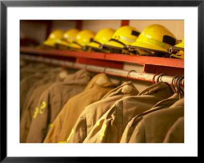 Firefighting Gear Framed Print Firefighting Gear Framed Print