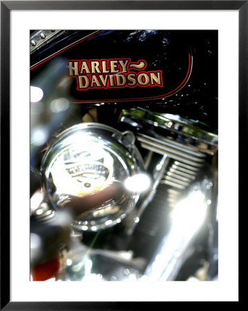 Close-up of a Motorcycle Framed Print Close-up of a Motorcycle Framed Print