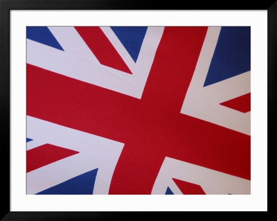 Detail of British Flag Framed Print Detail of British Flag Framed Print