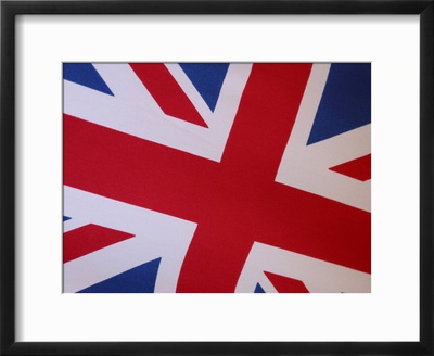 Detail of British Flag Framed Print Detail of British Flag Framed Print