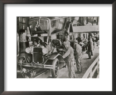Working on the Ford Assembly Line Framed Print Working on the Ford Assembly Line Framed Print