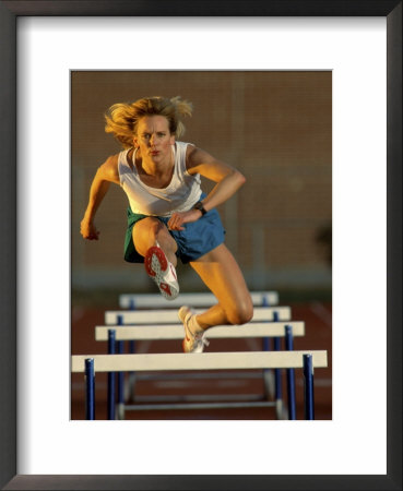 Leaping Over Hurdles Framed Print Leaping Over Hurdles Framed Print