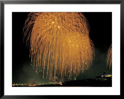 Fireworks in the Night Sky Framed Print Fireworks in the Night Sky Framed Print