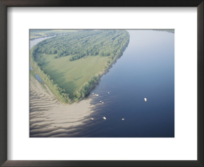 Sandbar on a Calm River Framed Print Sandbar on a Calm River Framed Print