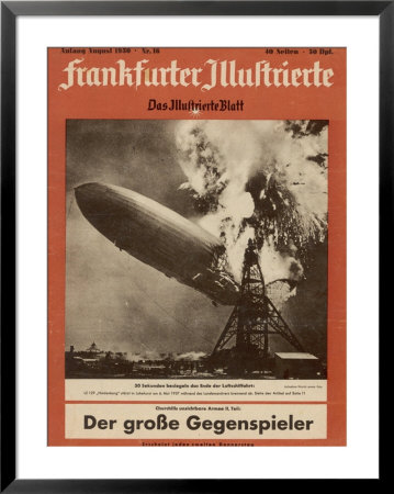 The Hindenburg Disaster Framed Print The Hindenburg Disaster Framed Print