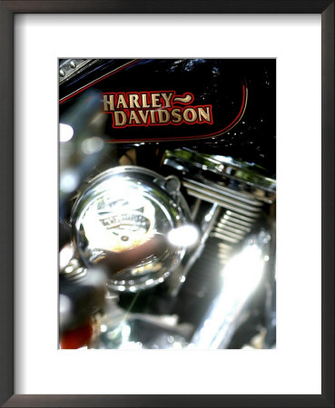Close-up of a Motorcycle Framed Print Close-up of a Motorcycle Framed Print