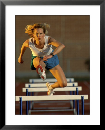 Leaping Over Hurdles Framed Print Leaping Over Hurdles Framed Print