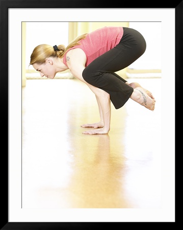 Woman Doing Yoga Framed Print Woman Doing Yoga Framed Print