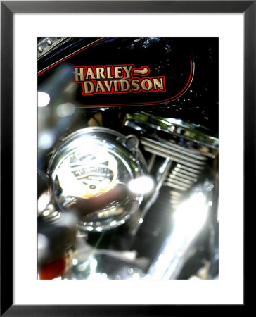 Close-up of a Motorcycle Framed Print Close-up of a Motorcycle Framed Print