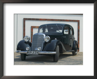 Antique Mercedes Germany Framed Print