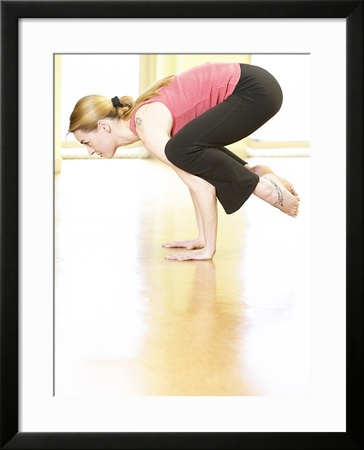 Woman Doing Yoga Framed Print Woman Doing Yoga Framed Print