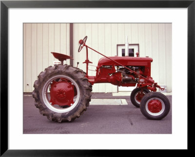 Red tractor Framed Print Red tractor Framed Print