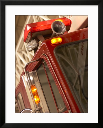 Red Fire Truck Framed Print Red Fire Truck Framed Print