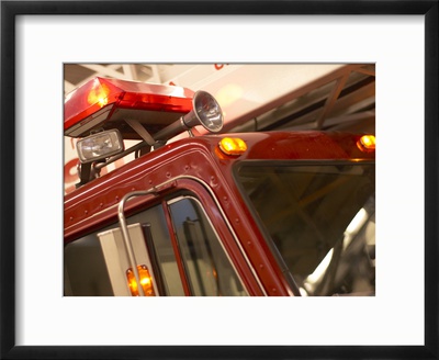 Red Fire Truck Framed Print Red Fire Truck Framed Print