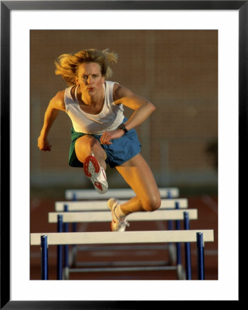 Leaping Over Hurdles Framed Print Leaping Over Hurdles Framed Print