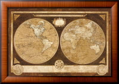 World Map Framed Print World Map Framed Print