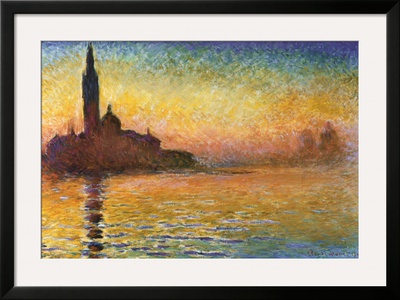 Sunset in Venice Framed Print Sunset in Venice Framed Print
