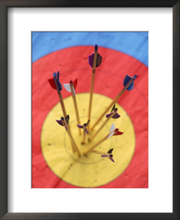 Arrows and target Framed Print Arrows and target Framed Print