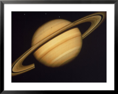 View of Saturn from Voyager 2 Framed Print View of Saturn from Voyager 2 Framed Print