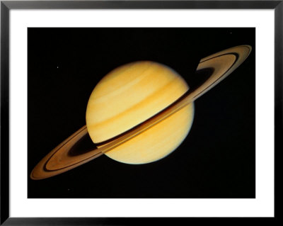 View of Saturn and Rings Framed Print View of Saturn and Rings Framed Print