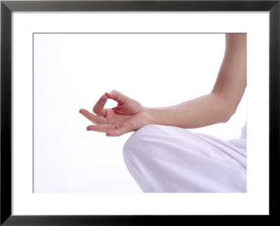 Woman Meditating Framed Print Woman Meditating Framed Print
