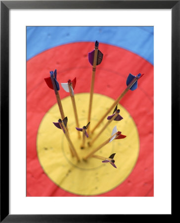 Arrows and target Framed Print Arrows and target Framed Print