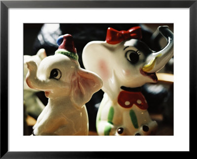 Ceramic Elephants Framed Print Ceramic Elephants Framed Print