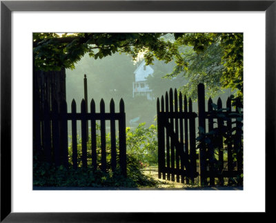 Garden fence, Ipswich, MA Framed Print Garden fence, Ipswich, MA Framed Print