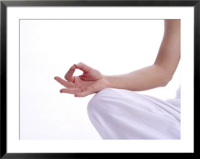 Woman Meditating Framed Print Woman Meditating Framed Print