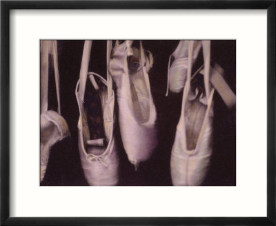 Ballerina Shoes  Kids on Worn Ballet Shoes Hanging In A Window Pre Made Frame By Jim Kelly At
